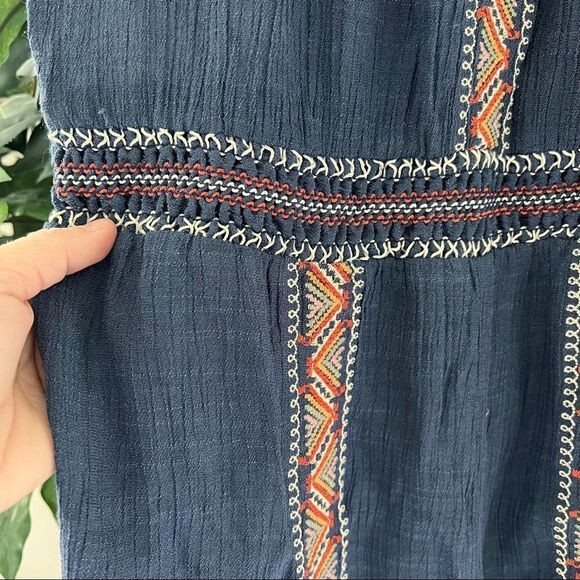 Anthropologie THML Embroidered Off the Shoulder Romper - Picture 4 of 9